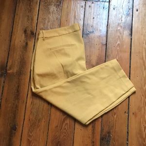 Mustard Old Navy Pixie Harper Ankle Pant